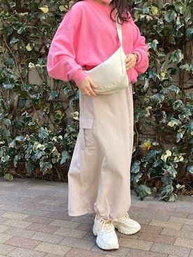 「niko and...（ニコアンド）のアイテム（スウェット）」を使った、kanaさん（骨格ストレート・レディース・158cm）の春コーディネート