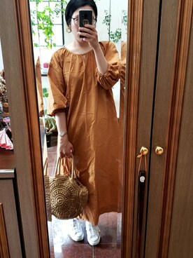 Rope Picnic ロペピクニック のワンピース オレンジ系 を使った人気ファッションコーディネート Wear
