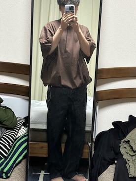 「is-ness（イズネス）のアイテム」を使った、MIOZAさん（メンズ・173cm）の夏コーディネート