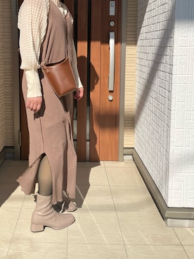 Rさん(レディース・156cm)の冬コーディネート