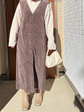 Rさん(レディース・156cm)の冬コーディネート