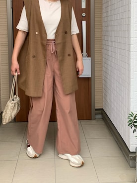 「NEW BALANCE（ニューバランス）のNew Balance WS327K（スニーカー）」を使った、Rさん（レディース・156cm）の秋コーディネート