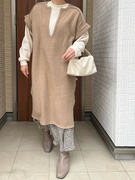 Rさん(レディース・156cm)の冬コーディネート