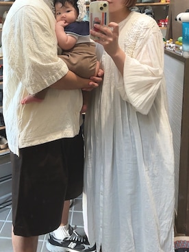 「アイテム（その他ベビーウェア）」を使った、KIMさん（レディース・160cm）の夏コーディネート