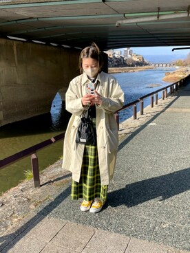 「beautiful people」｜「アイテム（PC・スマホグッズ/家電）」を使った、KIMさん（レディース・160cm）の冬コーディネート