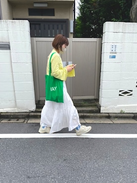 「アイテム（ソックス/靴下）」を使った、KIMさん（レディース・160cm）の秋コーディネート