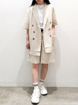 NUIさん（レディース・158cm）の夏コーディネート
