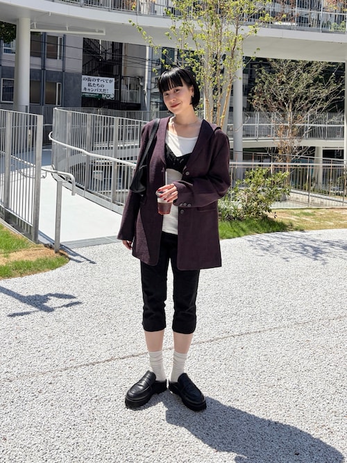 【CINAMOD】TWEED-LIKE  JACKET