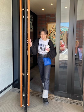 「Kastane（カスタネ）のアイテム（リング）」を使った、こなつさん（レディース・155cm）の春コーディネート