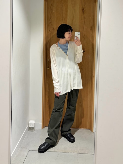 【CINAMOD】 WOODENBUTTON PULLOVER