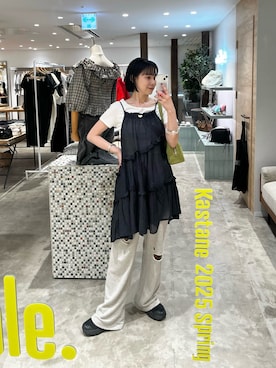 「チュニックワンピ」｜こなつさん（レディース・158cm）の夏コーディネート