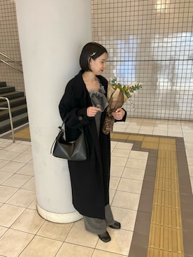 「Kastane」｜「アイテム（パンツドレス）」を使った、こなつさん（レディース・155cm）の秋コーディネート