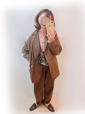 「ITEMS URBANRESEARCH（アイテムズ アーバンリサーチ）のアイテム（その他アウター）」を使った、まる☺︎さん（レディース・157cm）の春コーディネート