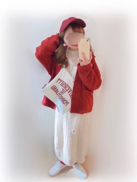 「H&M（エイチ・アンド・エム）のアイテム（スニーカー）」を使った、まる☺︎さん（レディース・157cm）の冬コーディネート