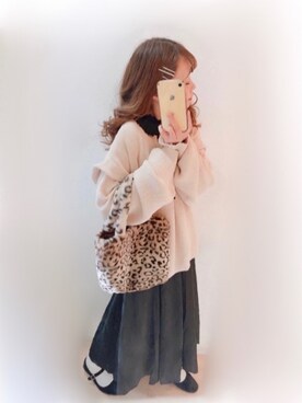 まる☺︎さん（レディース・157cm）の冬コーディネート