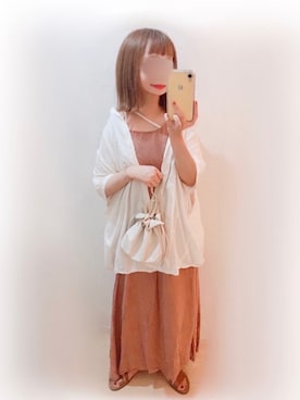 「sakishimatokyo（サキシマトーキョー）のアイテム（ワンピース/ドレス）」を使った、まる☺︎さん（レディース・157cm）の夏コーディネート