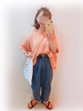 「apres jour（アプレジュール）のアイテム（アクセサリー）」を使った、まる☺︎さん（レディース・157cm）の夏コーディネート