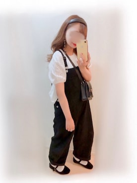 「sakishimatokyo」｜「アイテム（サロペット/オーバーオール）」を使った、まる☺︎さん（レディース・157cm）の夏コーディネート
