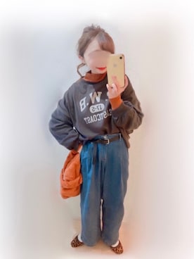 「sakishimatokyo（サキシマトーキョー）のアイテム（ニット/セーター）」を使った、まる☺︎さん（レディース・157cm）の秋コーディネート