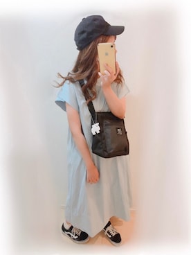 「sakishimatokyo」｜「アイテム（帽子）」を使った、まる☺︎さん（レディース・157cm）の夏コーディネート