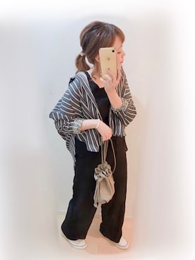 「sakishimatokyo（サキシマトーキョー）のアイテム（その他）」を使った、まる☺︎さん（レディース・157cm）の夏コーディネート