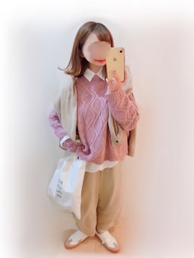 まる☺︎さん（レディース・157cm）の冬コーディネート