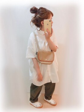 「ジャーマントレーナー」｜「アイテム（ワンピース/ドレス）」を使った、まる☺︎さん（レディース・157cm）の夏コーディネート