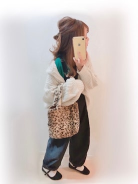 「and R（アンドアール）のアイテム（トップス）」を使った、まる☺︎さん（レディース・157cm）の冬コーディネート