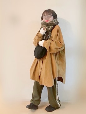 「Ifuru（イフル）のアイテム」を使った、まる☺︎さん（レディース・157cm）の冬コーディネート