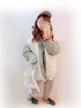 「and R（アンドアール）のアイテム（トップス）」を使った、まる☺︎さん（レディース・157cm）の秋コーディネート