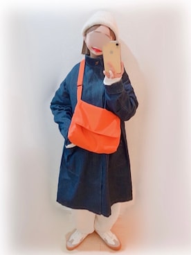「SVEC（シュベック）のアイテム（シューズ）」を使った、まる☺︎さん（レディース・157cm）の冬コーディネート