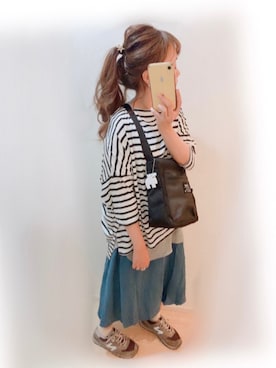 「Ein（アイン）のアイテム」を使った、まる☺︎さん（レディース・157cm）の夏コーディネート