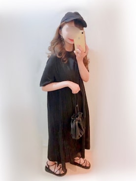 「sakishimatokyo」｜「アイテム（帽子）」を使った、まる☺︎さん（レディース・157cm）の夏コーディネート