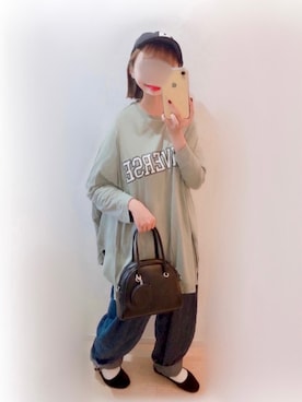 「アイテム（バレエシューズ）」を使った、まる☺︎さん（レディース・157cm）の秋コーディネート