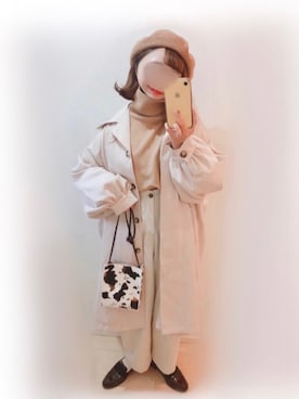 「sakishimatokyo（サキシマトーキョー）のアイテム（ニット/セーター）」を使った、まる☺︎さん（レディース・157cm）の冬コーディネート
