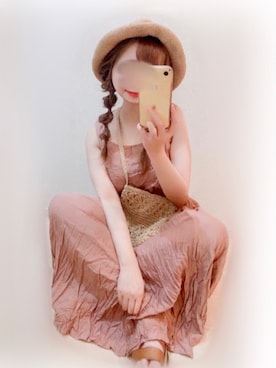 「sakishimatokyo」｜「アイテム（帽子）」を使った、まる☺︎さん（レディース・157cm）の夏コーディネート