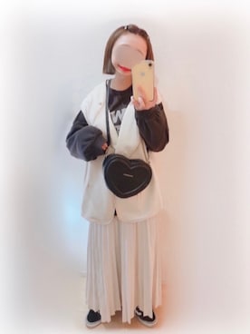 「SPINNS(スピンズ)のアイテム(バレッタ/ヘアクリップ)」を使った、まる☺︎さん(レディース・157cm)の秋コーディネート