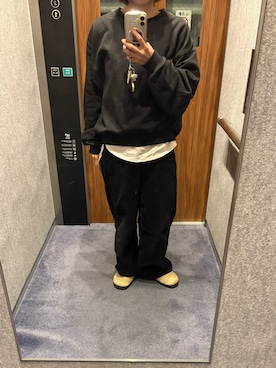 「アイテム（スリッポン）」を使った、kgwunsさん（レディース・150cm）の冬コーディネート