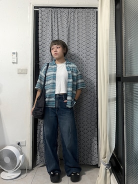 「アイテム（スリッポン）」を使った、Yanさん（レディース・155cm）の夏コーディネート