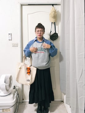 「GAP（ギャップ）のアイテム（ジャージ）」を使った、Yanさん（レディース・155cm）の秋コーディネート