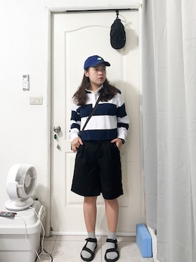 「GAP（ギャップ）のアイテム（スラックス）」を使った、Yanさん（レディース・155cm）の春コーディネート