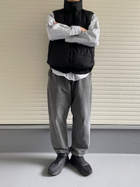 「WEGO（ウィゴー）のアイテム（ダウンベスト）」を使った、みつさん（メンズ・175cm）の冬コーディネート