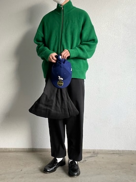 「アイテム（トートバッグ）」を使った、みつさん（メンズ・175cm）の冬コーディネート