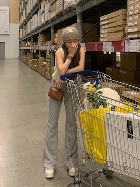 「junoah（ジュノア）のアイテム」を使った、mayu さん（レディース・153cm）の春コーディネート