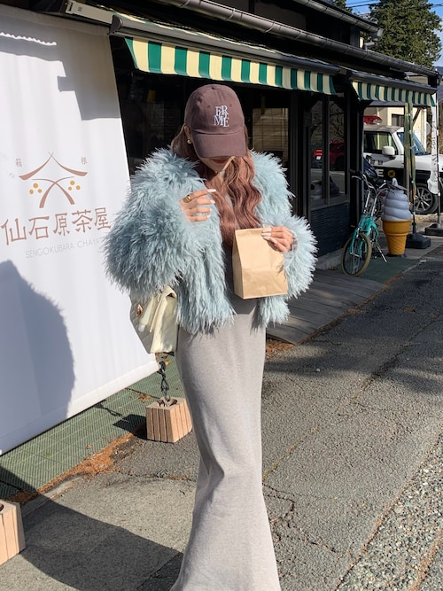 セール】Half Zip Knit Long Dress /ハーフジップニットワンピ