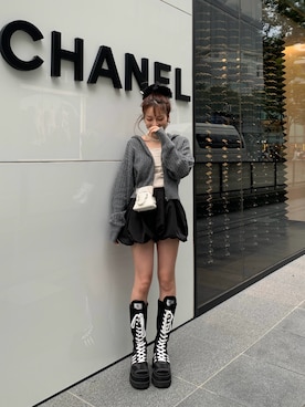 「アイテム（キャミソール）」を使った、mayu さん（レディース・153cm）の秋コーディネート