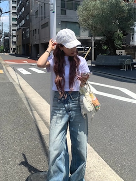 「feepur（フェピュール）のアイテム」を使った、mayu さん（レディース・153cm）の夏コーディネート