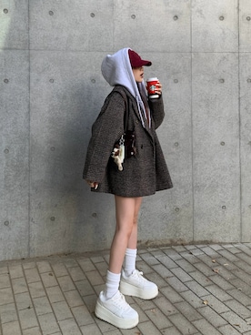 「アイテム（ジャケット/アウター）」を使った、mayu さん（レディース・153cm・20代）の冬コーディネート