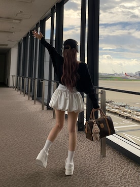 「アイテム（スカート）」を使った、mayu さん（レディース・153cm・20代）の秋コーディネート
