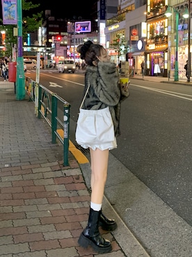 「アイテム（バッグ）」を使った、mayu さん（レディース・153cm・20代）の冬コーディネート